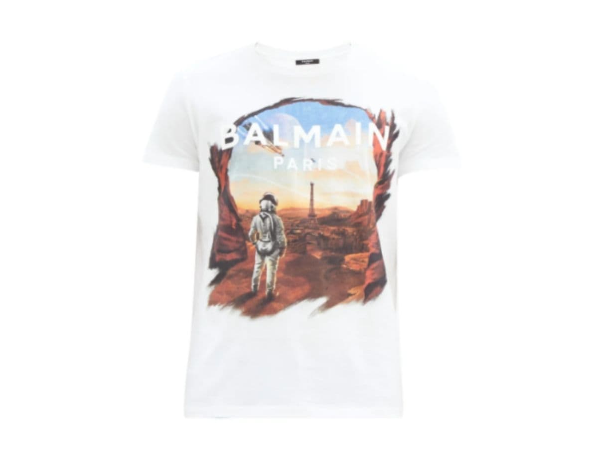 Balmain Astronaut White Tee