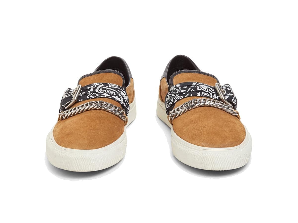 Amiri Bandana Chain Slip On Brown