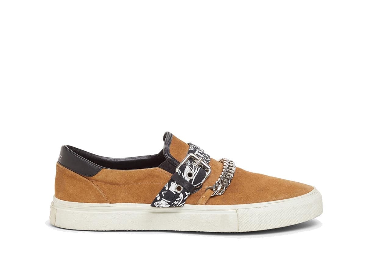 Amiri Bandana Chain Slip On Brown