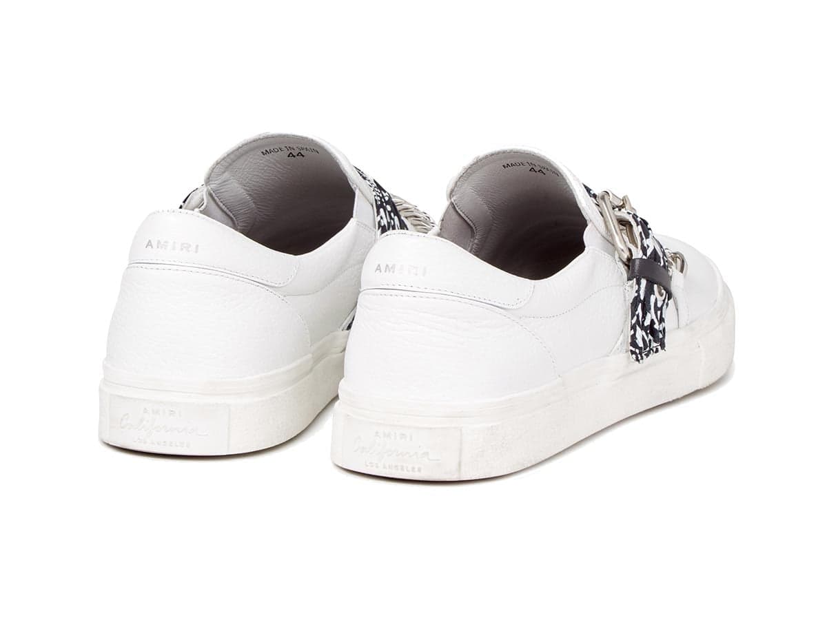 Amiri Bandana Chain Slip On White