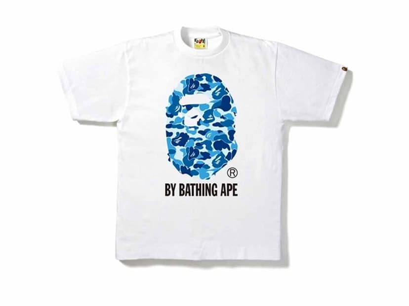 Bape BAPE ABC Camo By Bathing Tee White/Blue