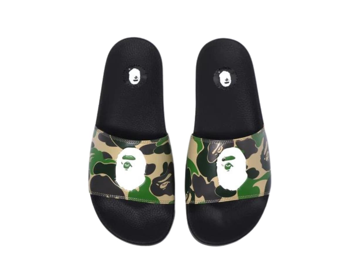 BAPE ABC Camo Slide Green