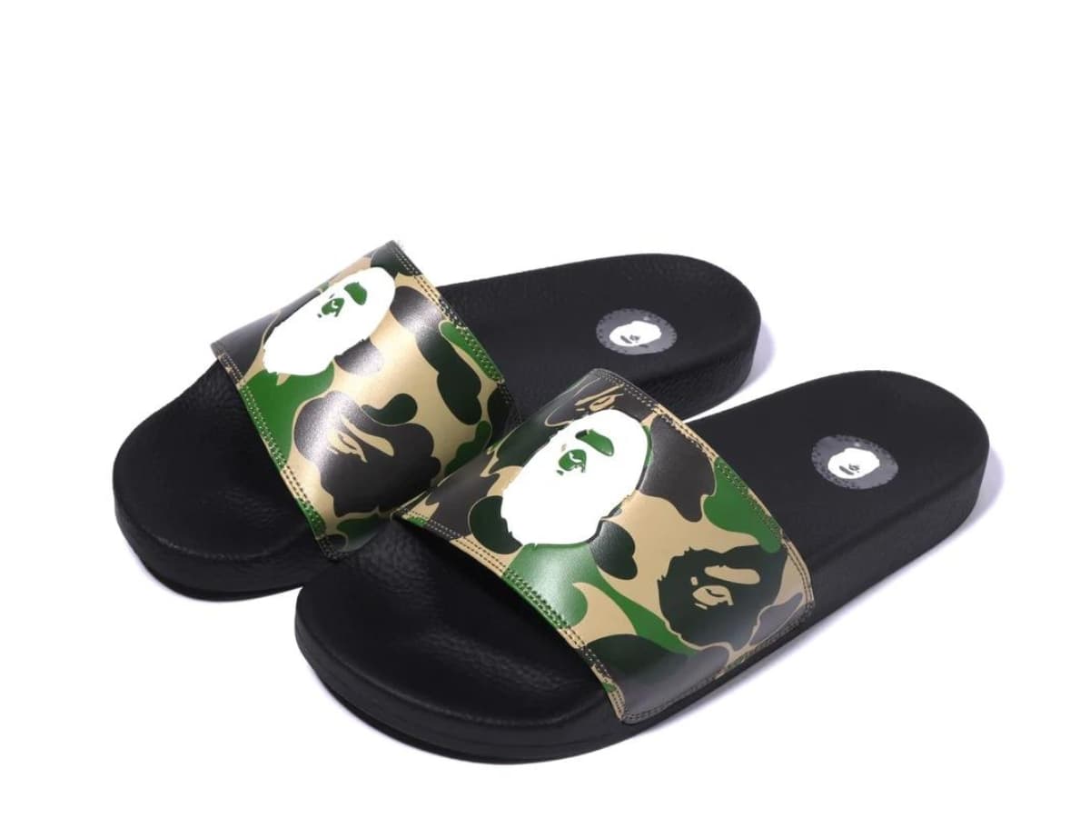 BAPE ABC Camo Slide Green