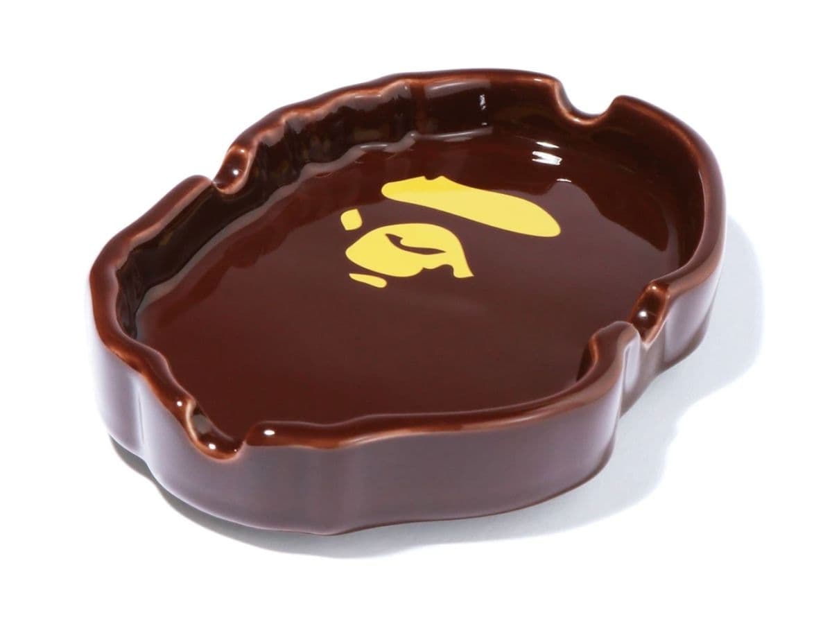 BAPE Ape Head Ashtray Brown