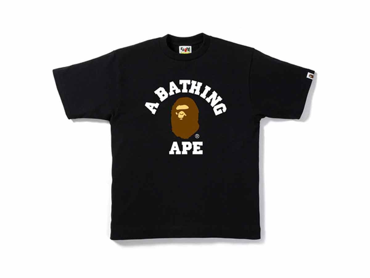 BAPE College Tee Black