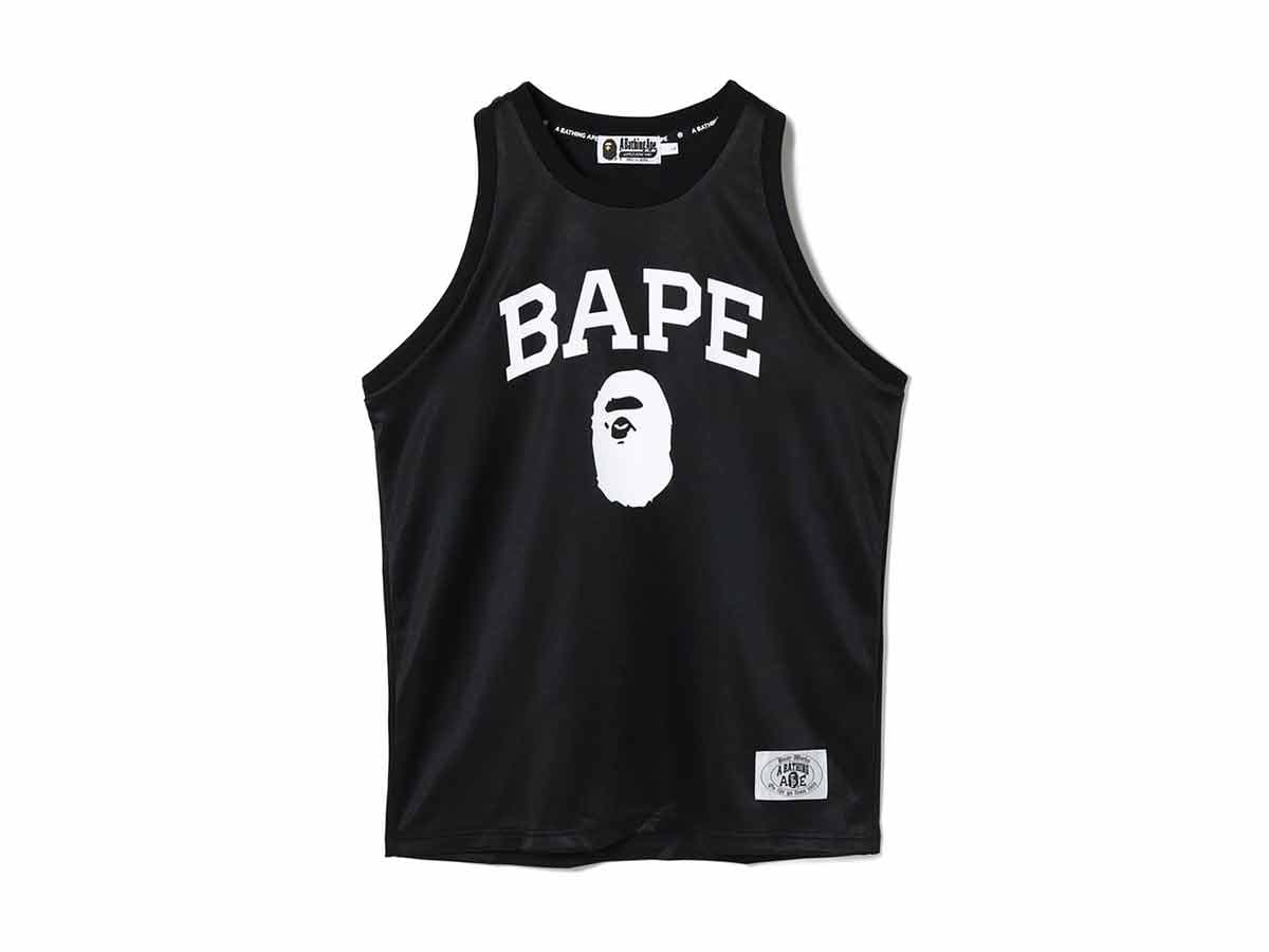 BAPE Jersey Tank Top Black