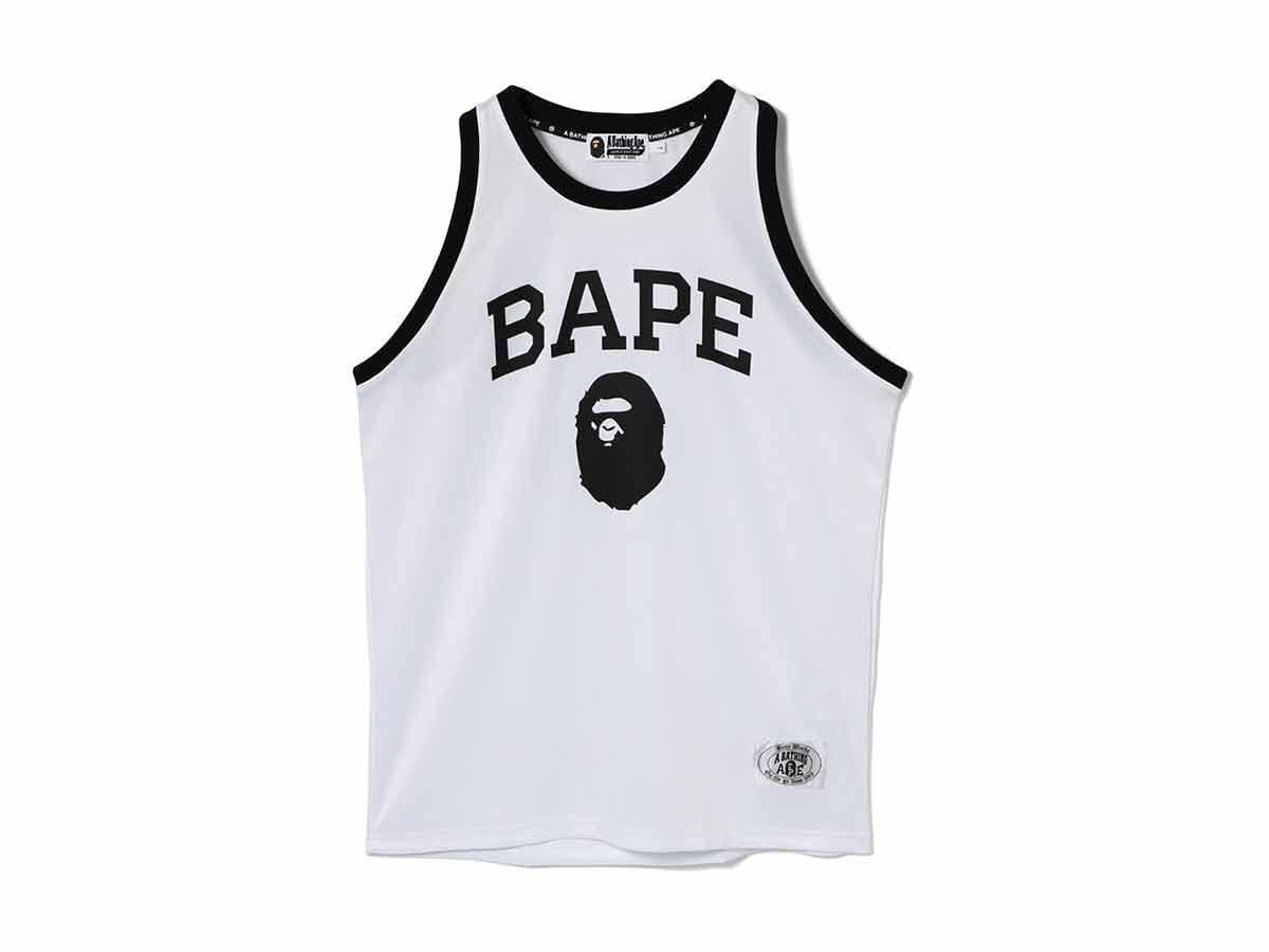 BAPE Jersey Tank Top White