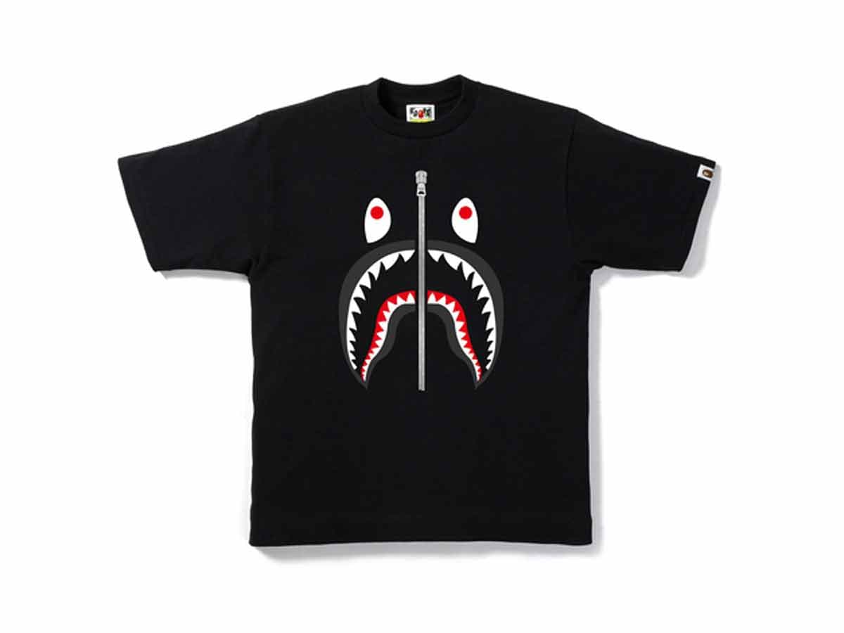 BAPE Shark Tee Black