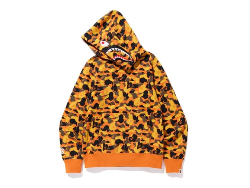 Bape BAPE x XO Shark Pullover Hoodie Orange