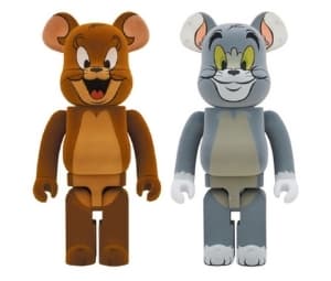 Buy BE@RBRICK Tom and Jerry Flocky Ver. Set 1000% at Sasom – Authentic and Ready to Ship