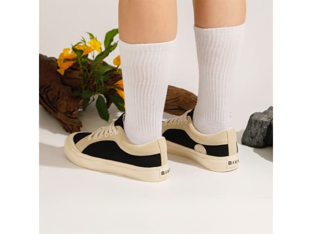 BIKK BIKK "Wind" Black-Cream Sneakers - view 6