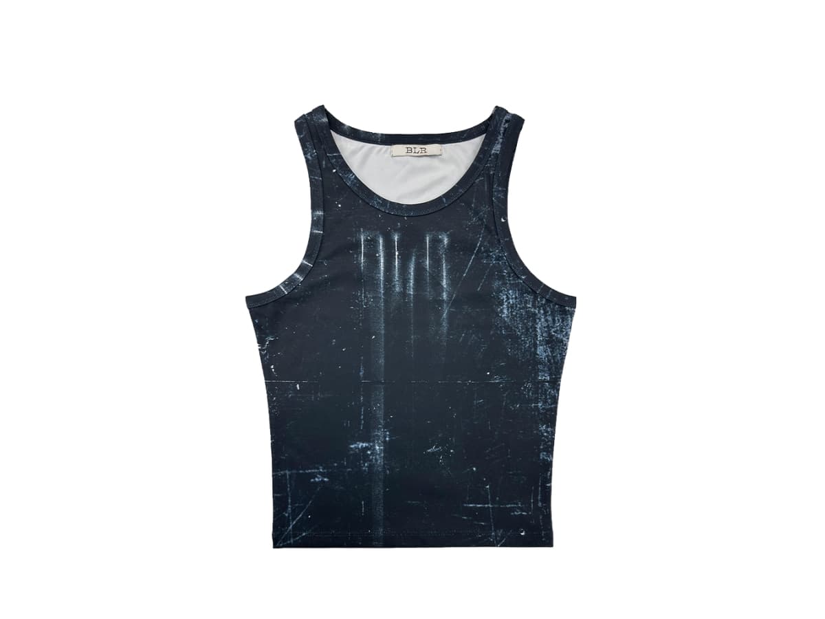 BLR Printed Sleeveless Black