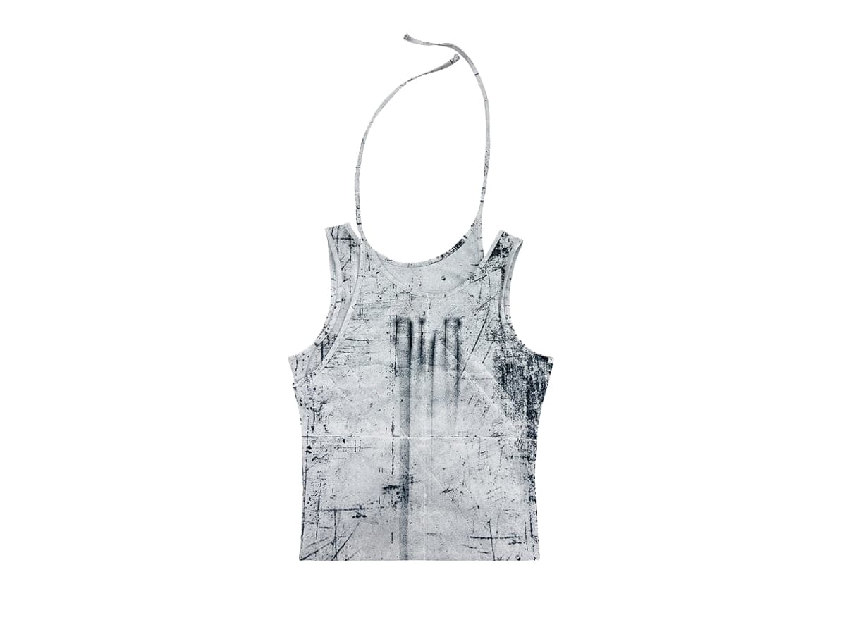 BLR Printed Sleeveless White