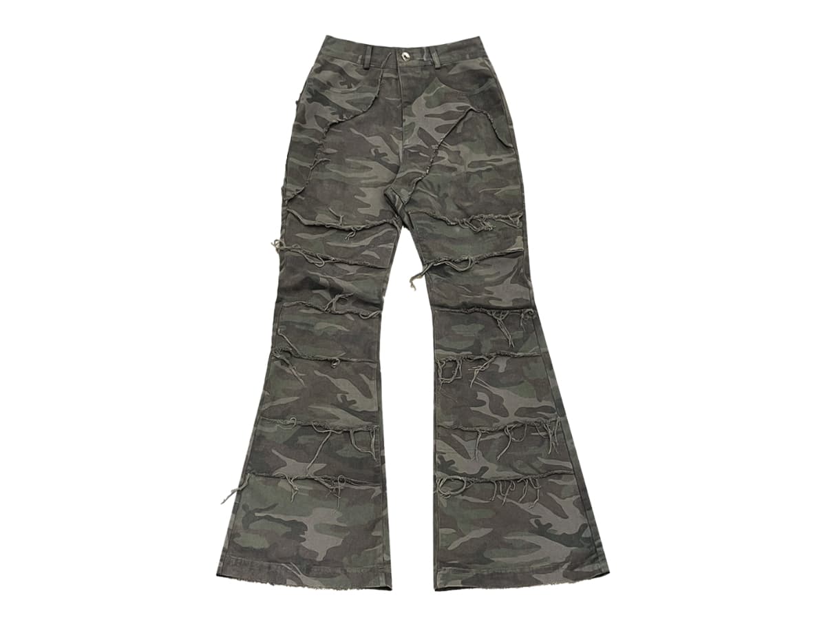 BLR Camo Denim Pants Khaki