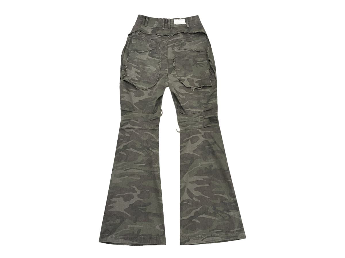 BLR Camo Denim Pants Khaki