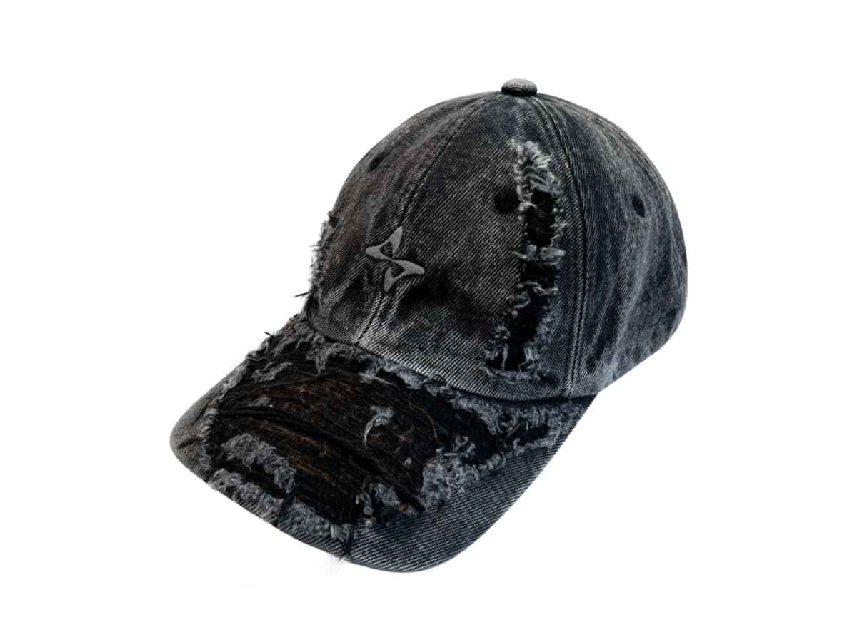 BLR Grunge Denim Cap Charcoal