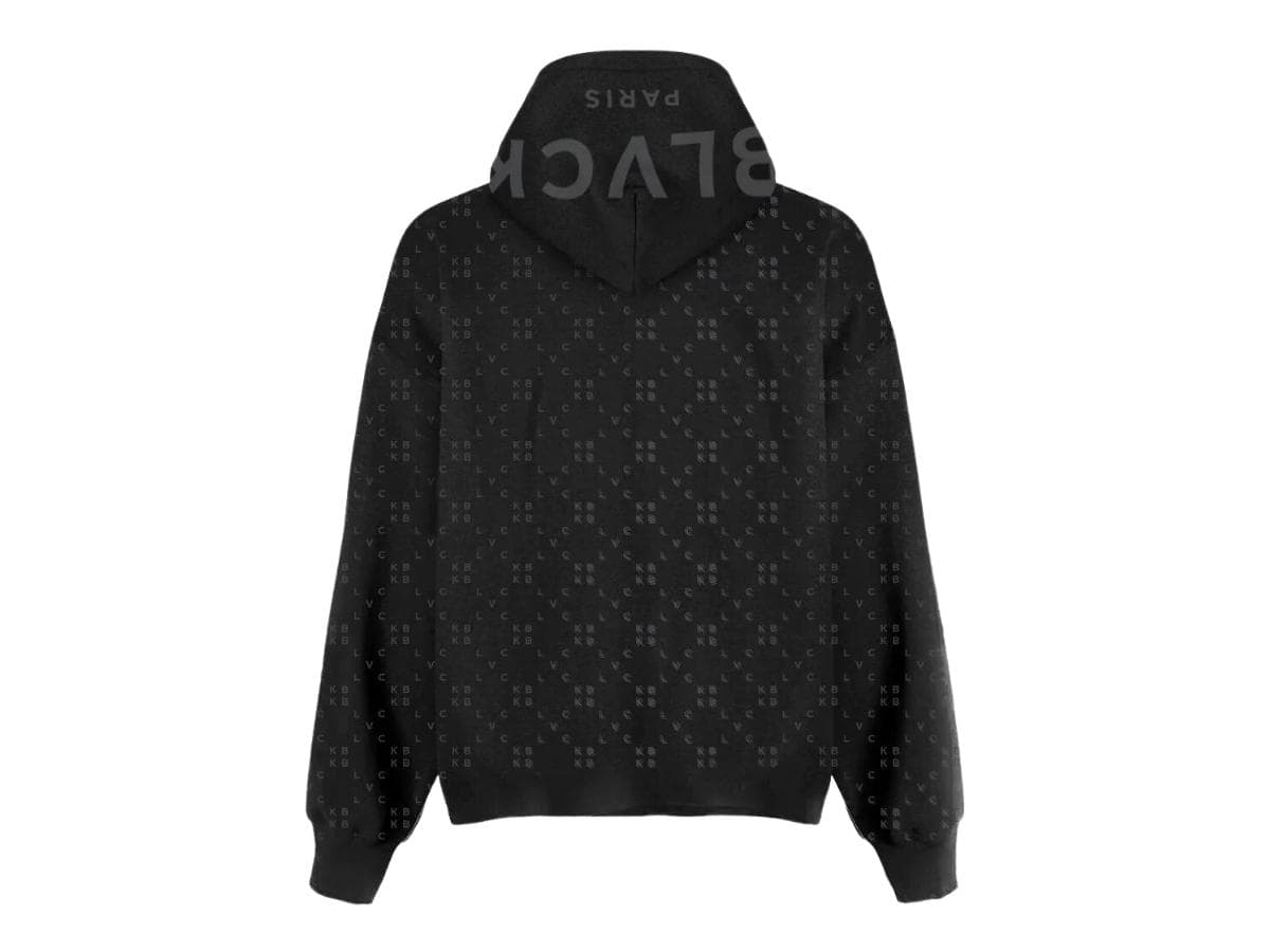 Blvck Monogram Hoodie Black