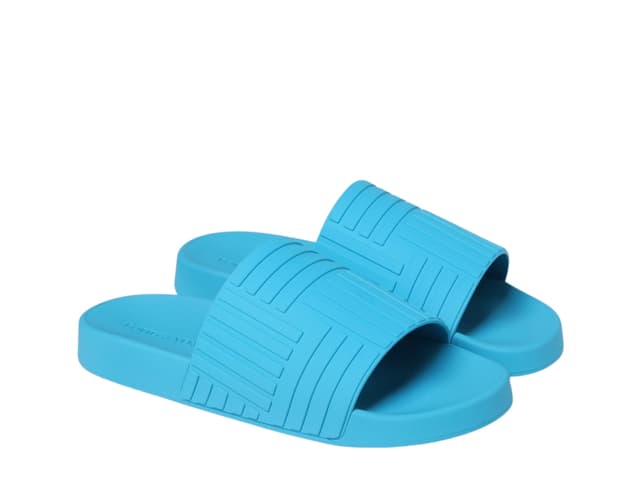 Bottega Veneta Bottega Veneta Slider In Rubber Turquoise - view 2