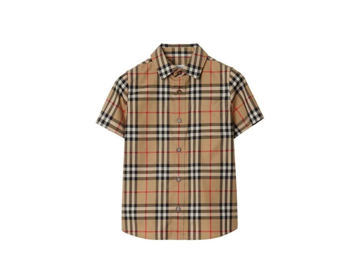 Burberry Short Sleeves Shirt Brown