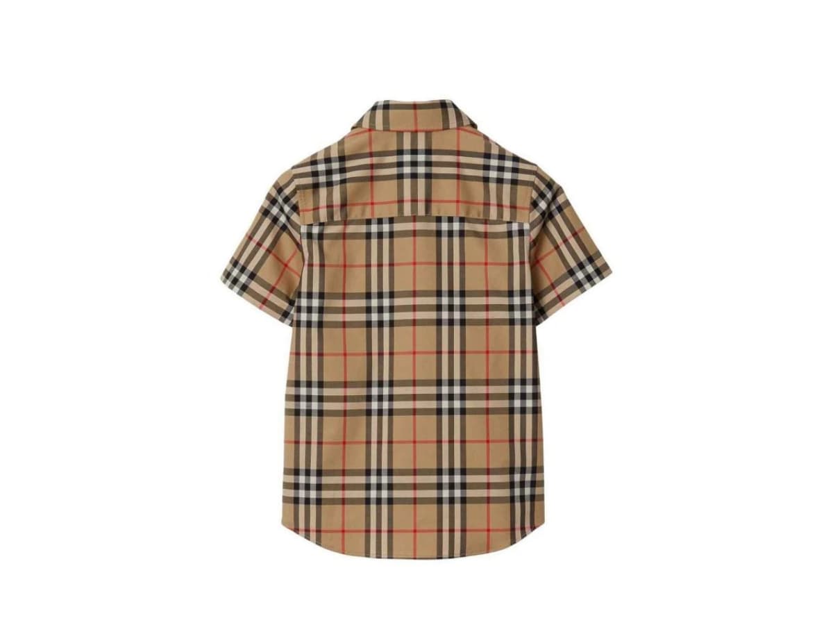 Burberry Short Sleeves Shirt Brown