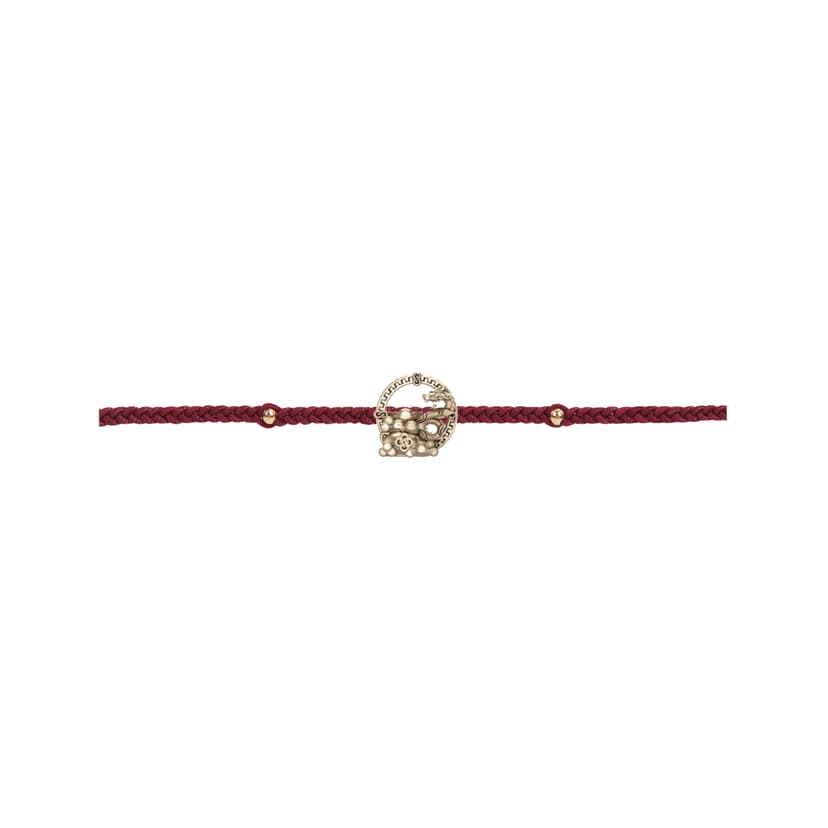 RAVIPA Caishen Golden Gold Bracelet (Burgundy)
