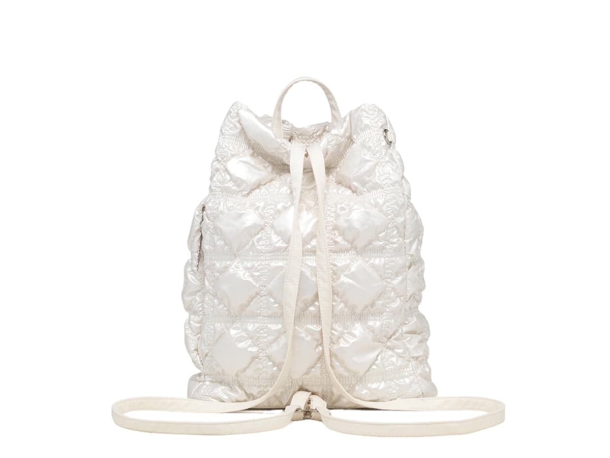 Carlyn Clover Backpack Pearl White