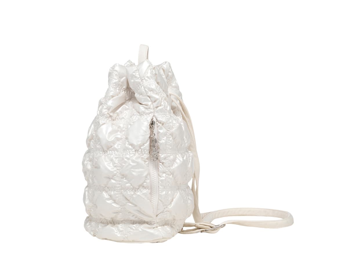 Carlyn Clover Backpack Pearl White