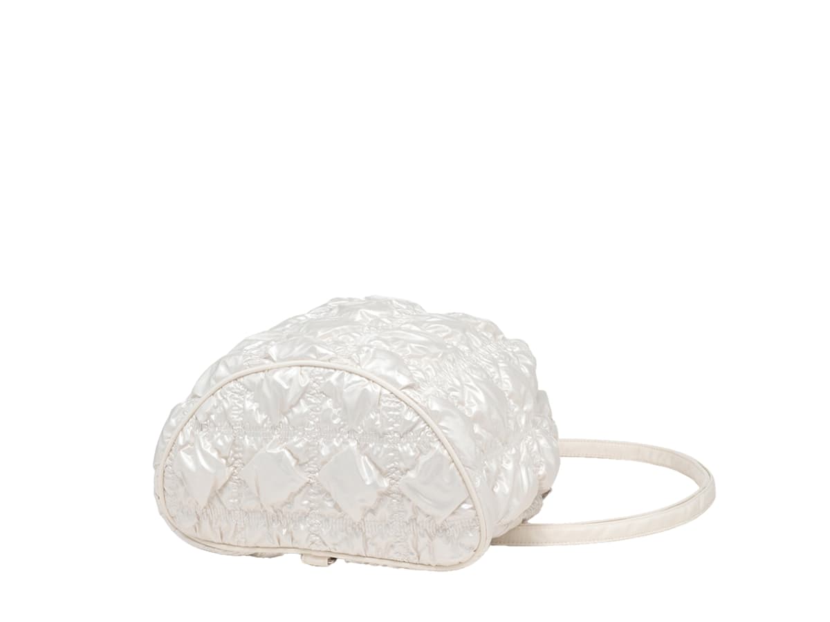 Carlyn Clover Backpack Pearl White