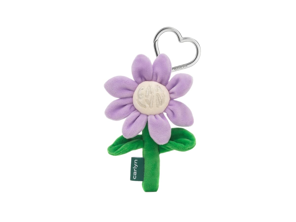 Carlyn Flower Keyring Lavender