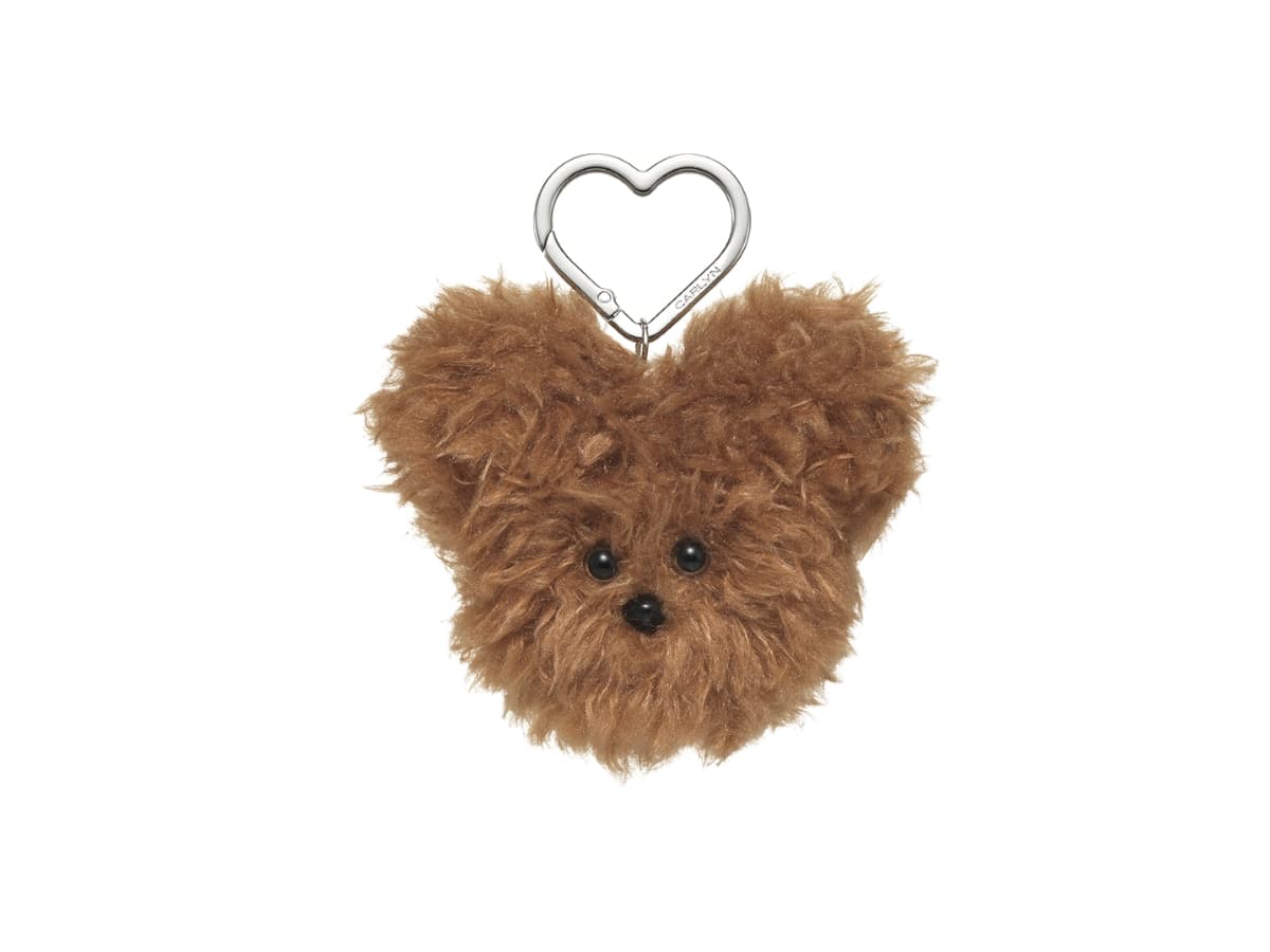 Carlyn Fluffy Keyring Brown