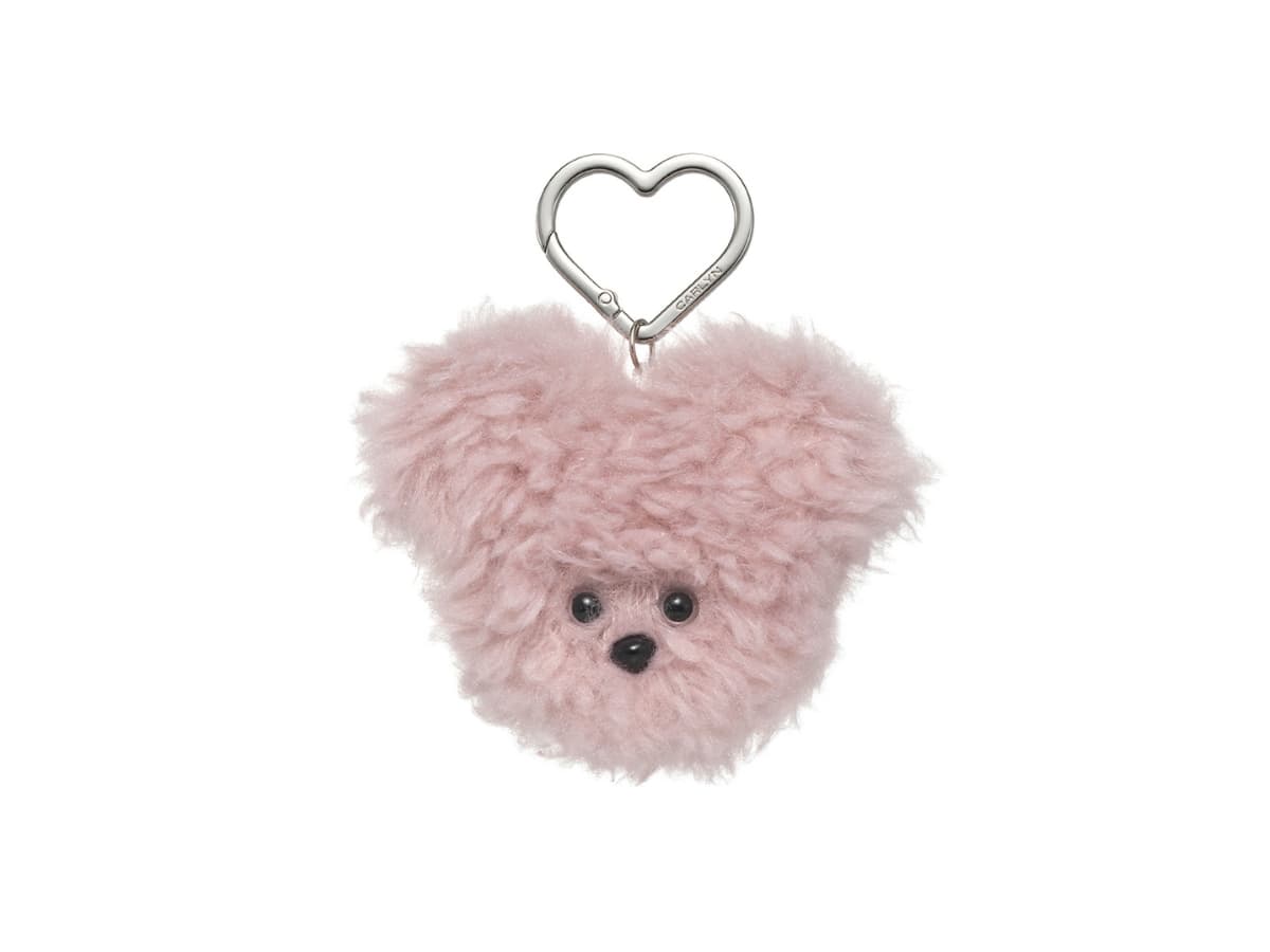 Carlyn Fluffy Keyring Pink