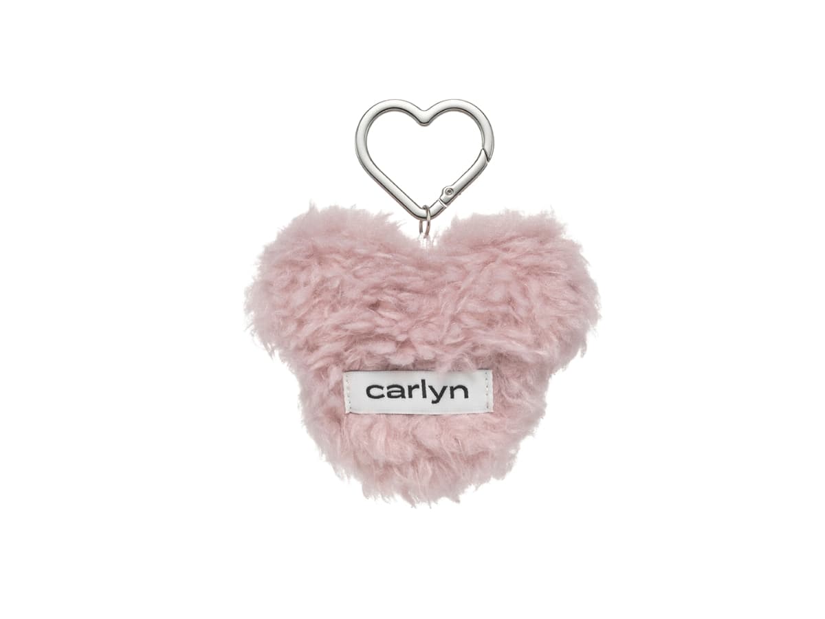 Carlyn Fluffy Keyring Pink