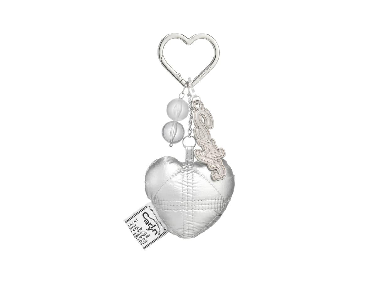 Carlyn My Heart Keyring Silver