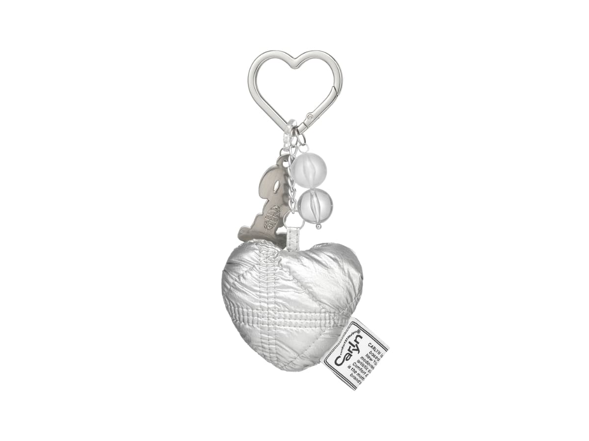 Carlyn My Heart Keyring Silver