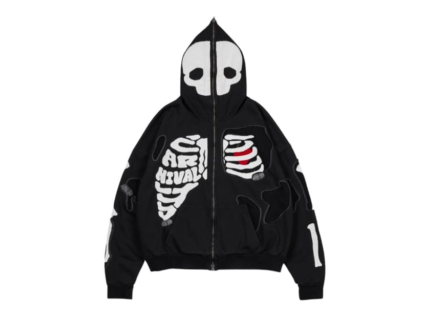 Carnival Carnival Skeleton Hoodie Black