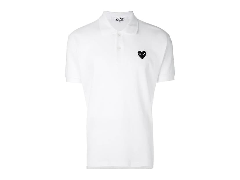 Comme des Garcons Comme Des Garcons Play Logo Polo Shirt White