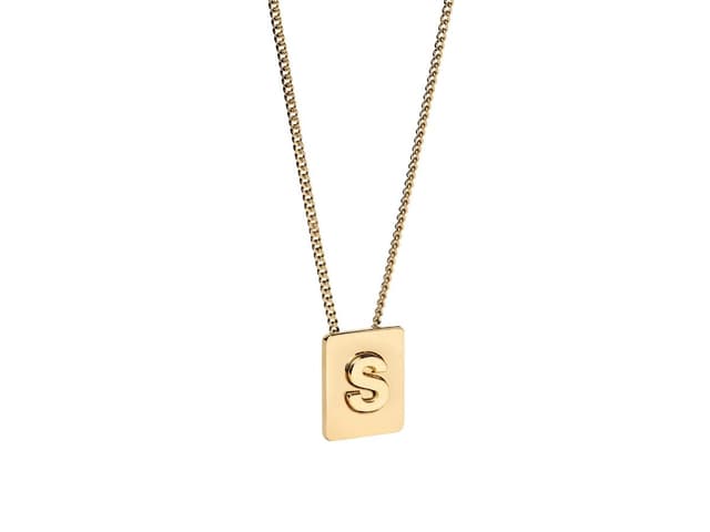 Celine Celine Alphabet Necklace S In Brass With Gold Finish - view 2