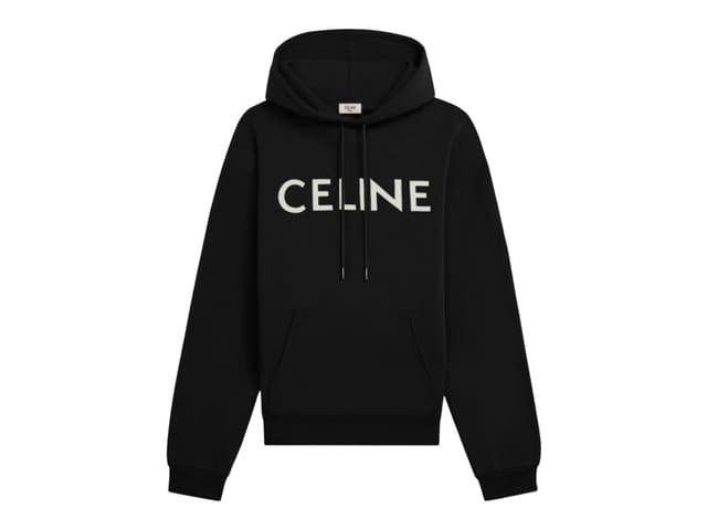 Celine Celine Loose Sweatshirt In Cotton Black White - view 1