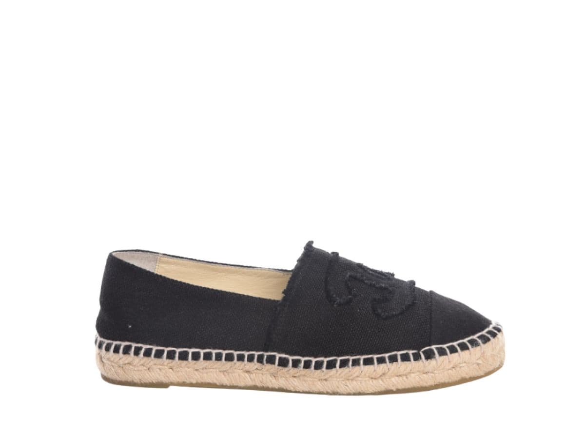 Chanel Canvas CC Espadrilles Black