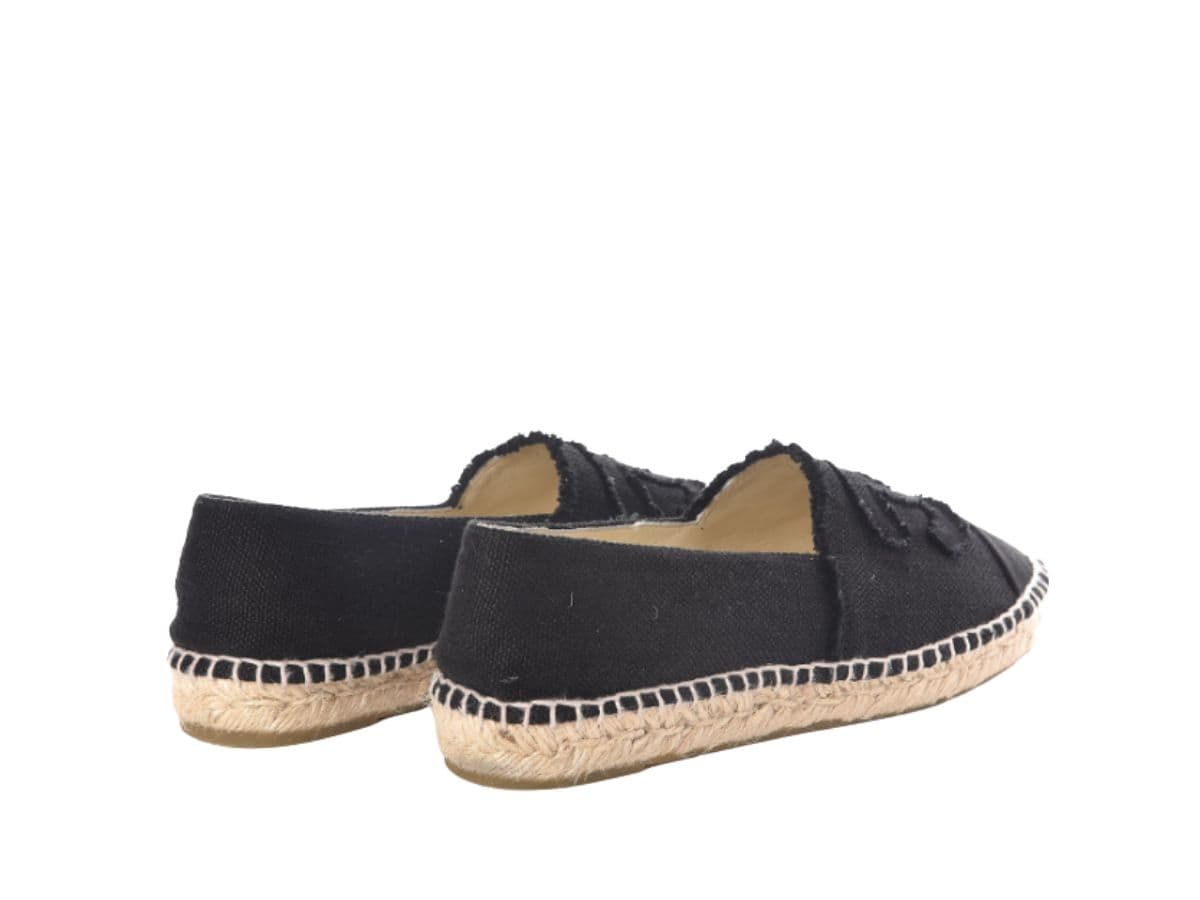 Chanel Canvas CC Espadrilles Black