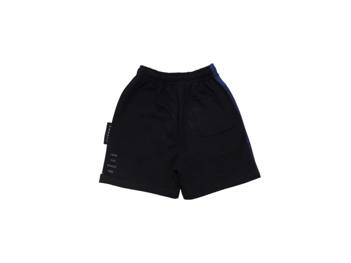 CHEMISE Blue Flower Black Shorts