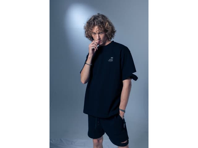 CHEMISE CHEMISE Blue Flower Black Shorts - view 6