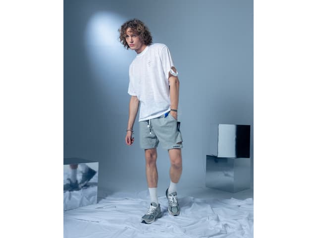 CHEMISE CHEMISE Fleece White T-Shirt - view 3