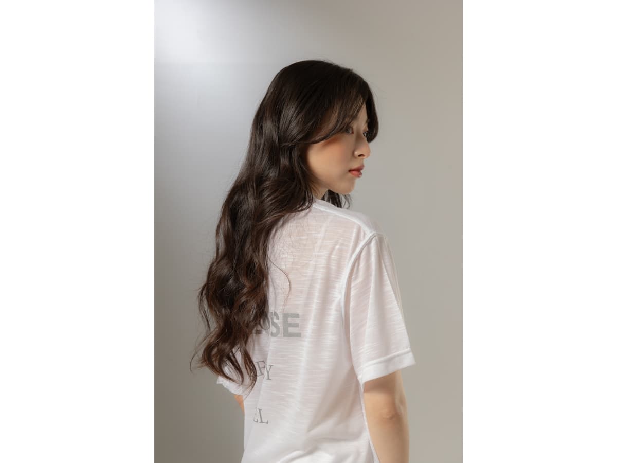 CHEMISE Fleece White T-Shirt