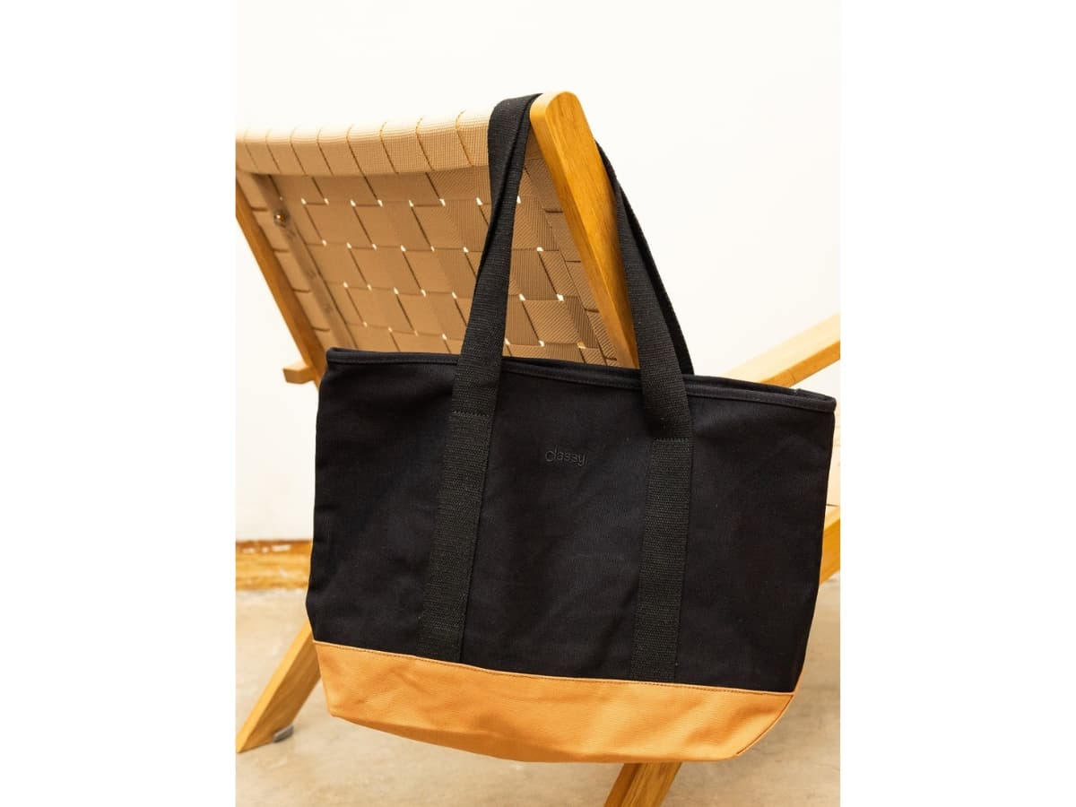 Classy Canvas Tote Bag Black