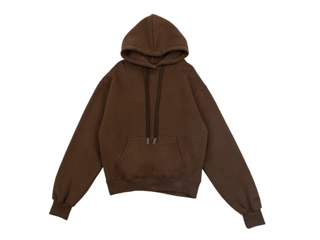 Classy Classy Basic Hoodies Brown - view 1