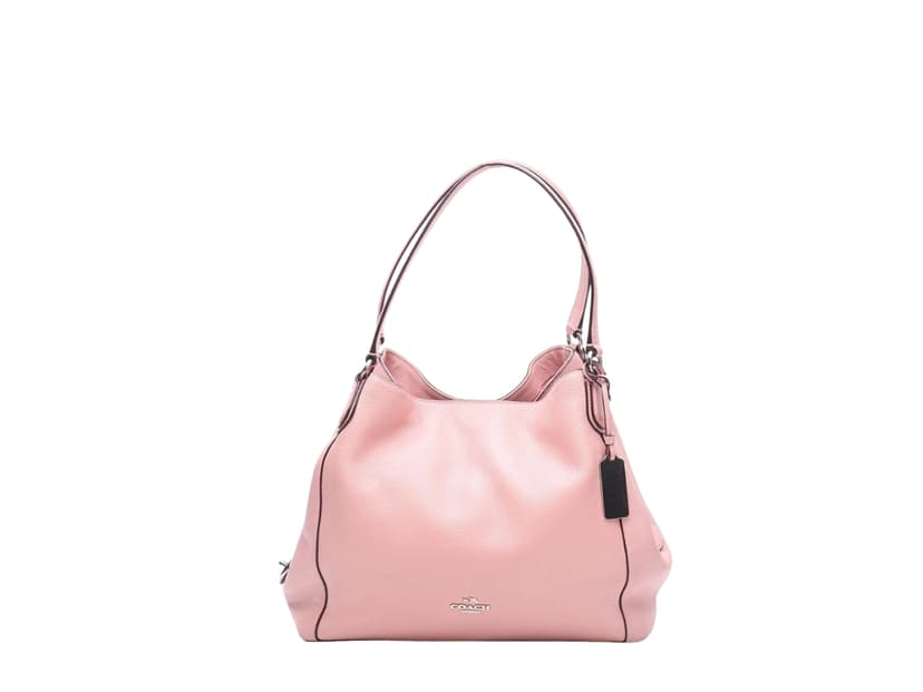 Coach Coach Shoulder Bag In Leather With Silver Hardware Pink