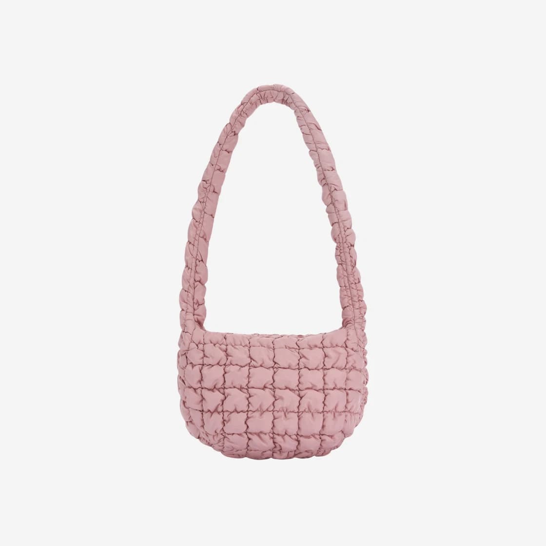 COS Quilted Messenger Bag Pink