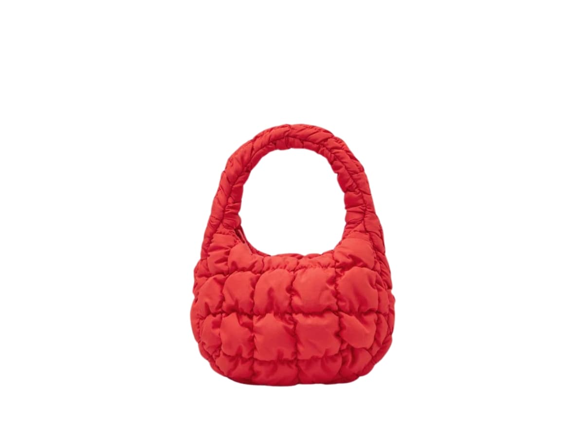 COS Quilted Micro Bag Red