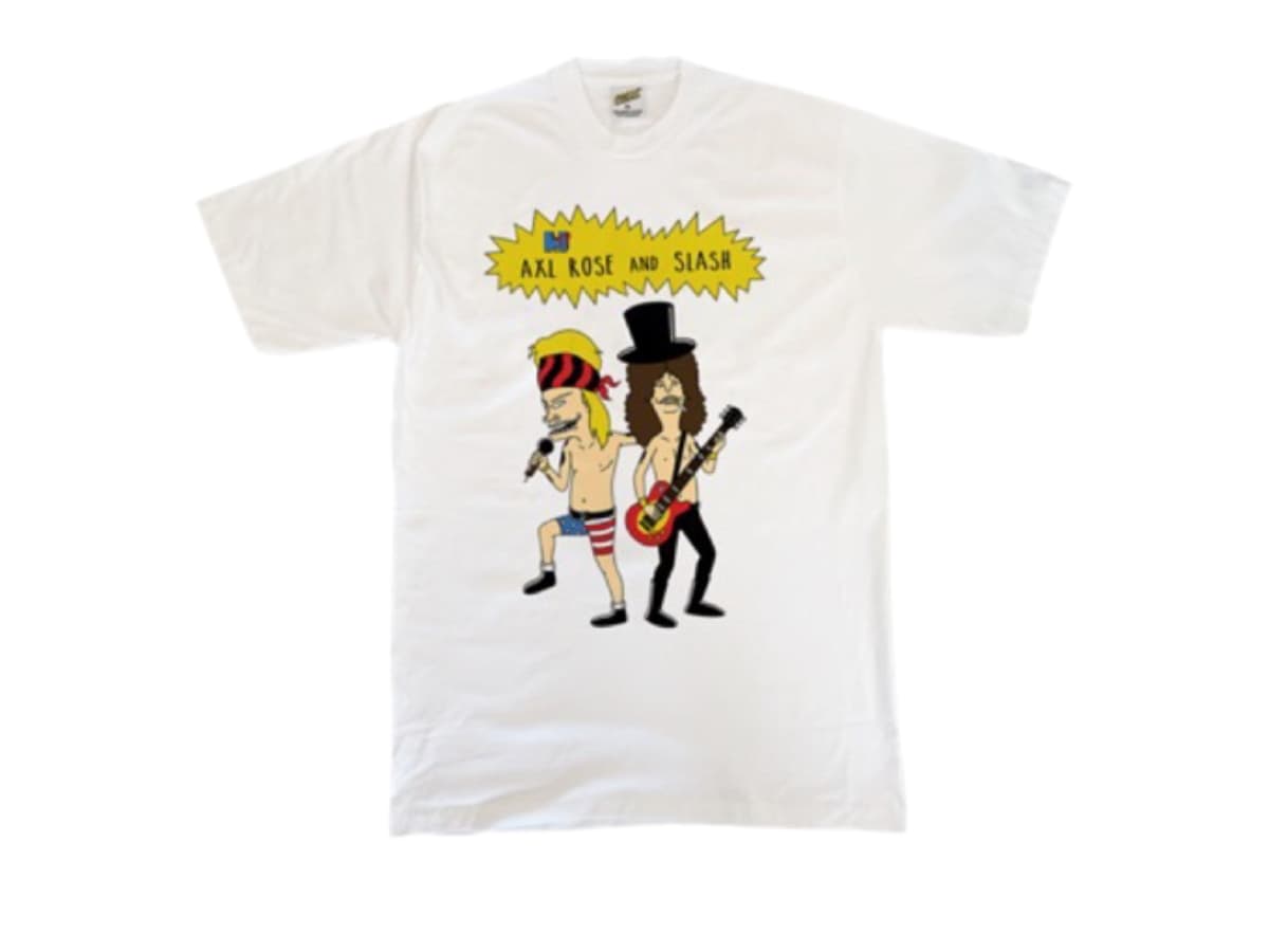 Cosmic Axlrose & Slash Tee White